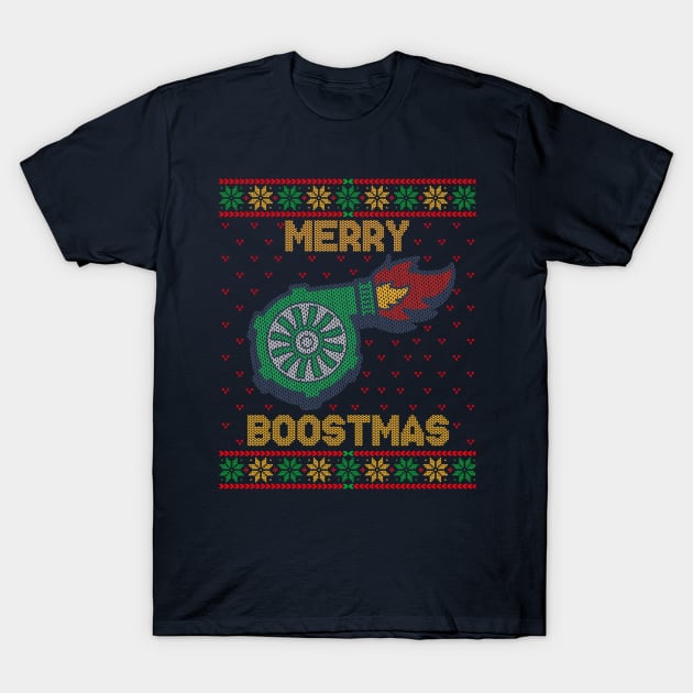 Merry Boostmas - Merry turbo christmas T-Shirt by MZeeDesigns